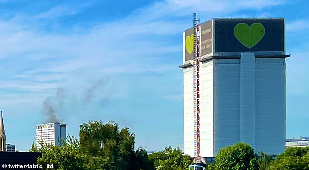 Fire breaks out in residential block near Grenfell Tower on 12th floor flat of high-rise building