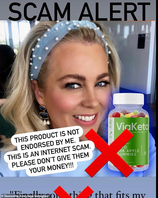 Former Sunrise presenter Sam Armytage gets dragged into another Facebook scam