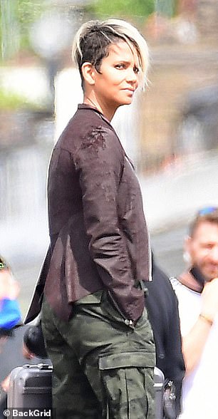 Halle Berry and Mark Wahlberg spotted filming daring stunts for new movie Our Man From Jersey