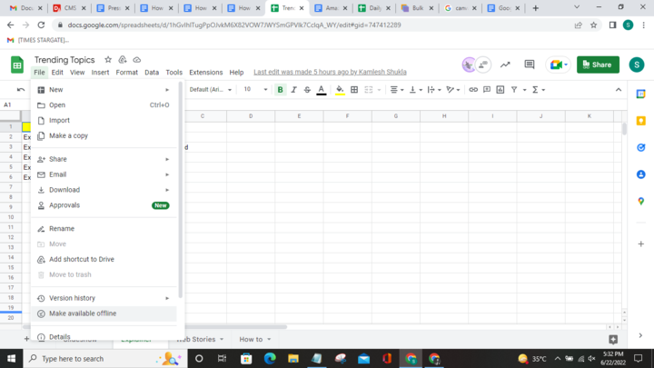 How to view, edit, and  delete version history in Google Sheets