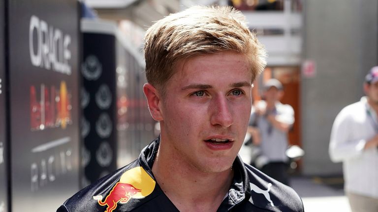 Juri Vips drove for Red Bull's F1 team last month during FP1 at the Spanish Grand Prix