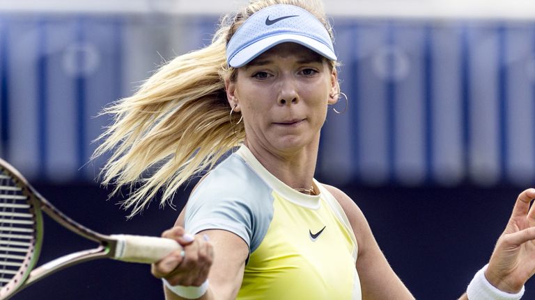 Katie Boulter's was beaten by Petra Kvitova on Wednesday