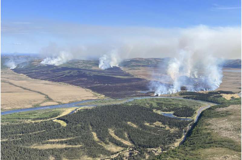 Large tundra wildfire in southwest Alaska threatens villages