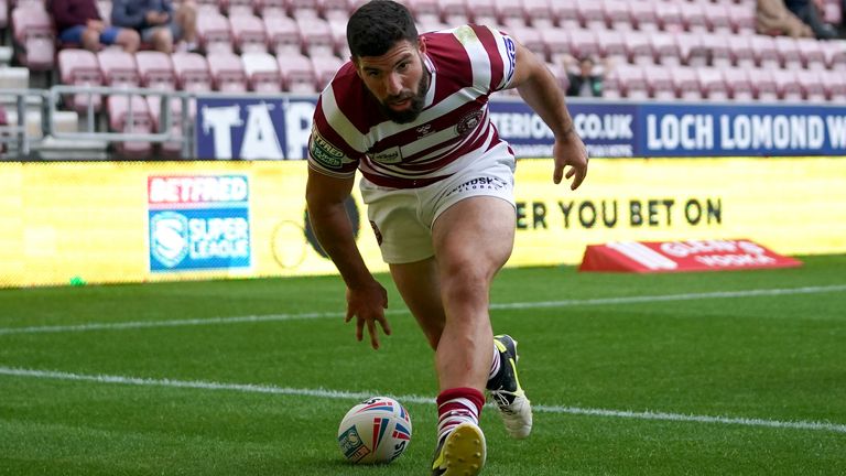 Wigan Warriors Abbas Miski scored four tries against Toulouse