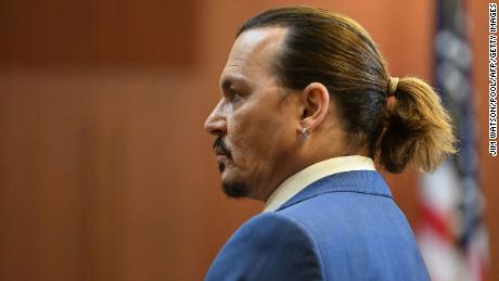 Johnny Depp in court on May 24.