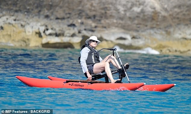 Robert Redford, 85, relaxes on private yacht before getting active in the water in Spain