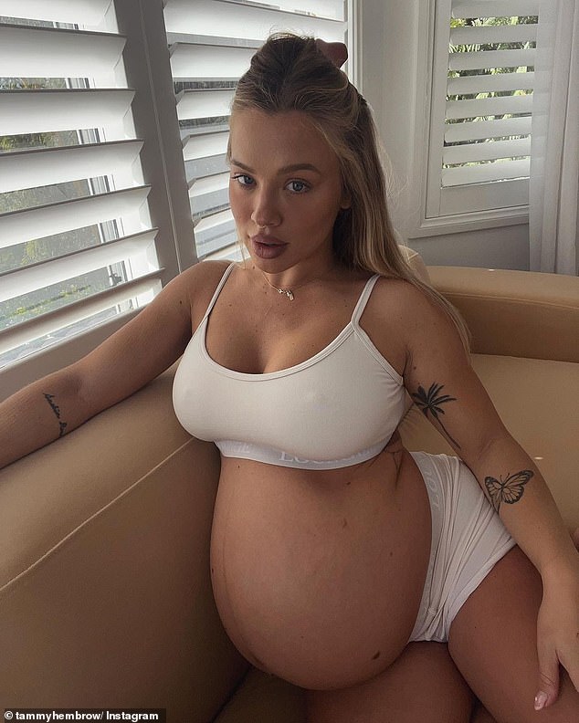 Tammy Hembrow announces the birth of her first child with fiancé Matt Poole