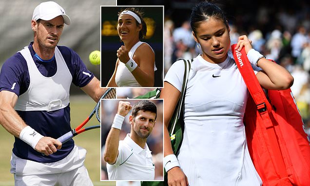 Wimbledon 2022 latest: Andy Murray faces John Isner after Emma Raducanu loses to Caroline Garcia