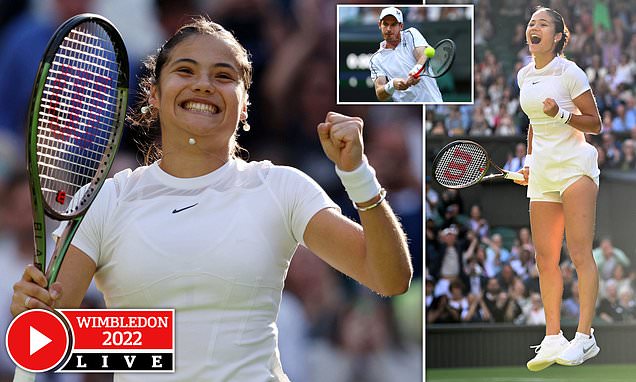 Wimbledon 2022 live: Emma Raducanu WINS on Centre Court debut, Murray takes control in opening match