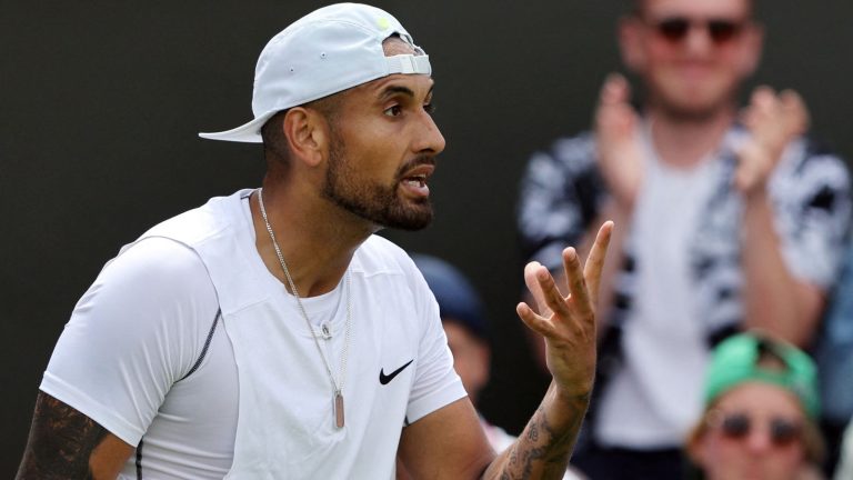 Nick Kyrgios admits spitting in direction of abusive fan during Wimbledon first-round win and questions ‘old man’ line judge | Tennis News