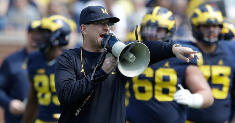 Michigan Coach Jim Harbaugh Speaks at Anti-Abortion Event