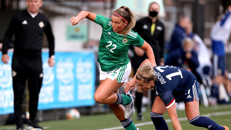 Northern Ireland international Ciara Watling (left)