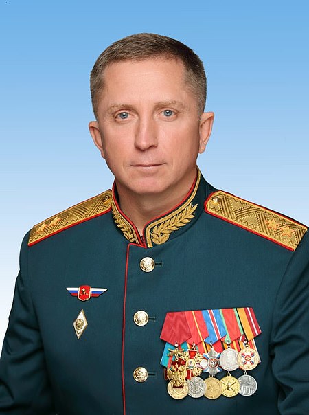 Lt Gen Yakov Rezantsev, commander of Russia's 49th combined army. He was killed in a strike near the southern city of Kherson on March 25