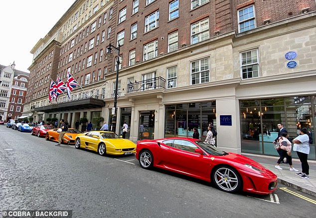 The impressive fleet, made up of the world's fastest car brand Bugatti and luxury Italian icons including Ferraris and Lamborghinis, reportedly collect fixed penalty charges on a daily basis