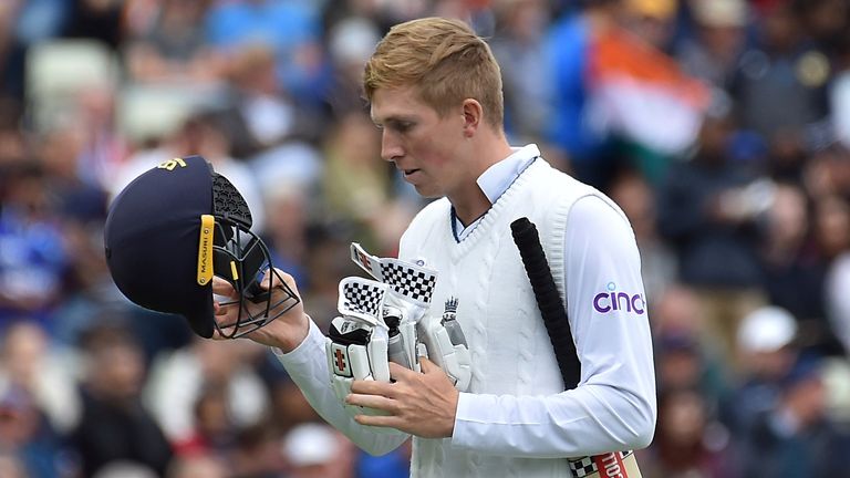 Crawley was dismissed by Jasprit Bumrah for nine on day two at Edgbaston