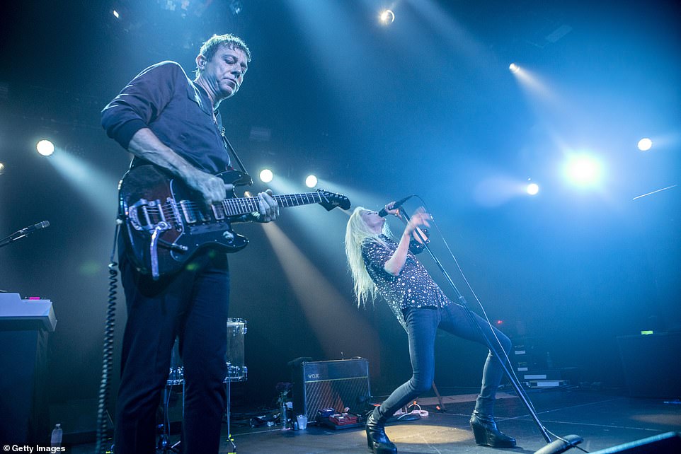 Success: Alison formed the band she would become most known for - The Kills - alongside British guitarist Jamie Hince back in 2000 (pictured with Jamie in June 2022)