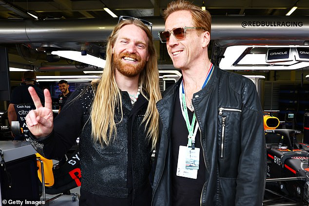 New friendship: TikTok star Sam Ryder and Damien Lewis were also in attendance