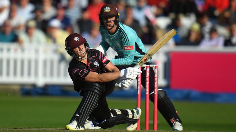 Somerset skipper Tom Abell scored 70 from 36 balls against Surrey