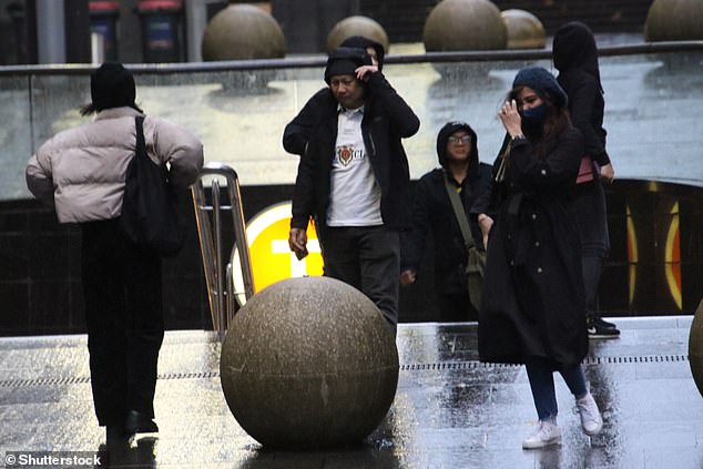 There are now 41 evacuation orders in place across Sydney's south, west and north and 43 evacuation warnings due to affect at least 32,000 people (pictured, people in Sydney's CBD)