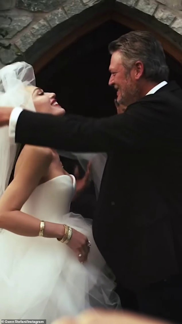 Throwback: The Hella Good star shared a video full of clips from their wedding day, including when the country crooner lifted his new wife's veil up to give her a kiss