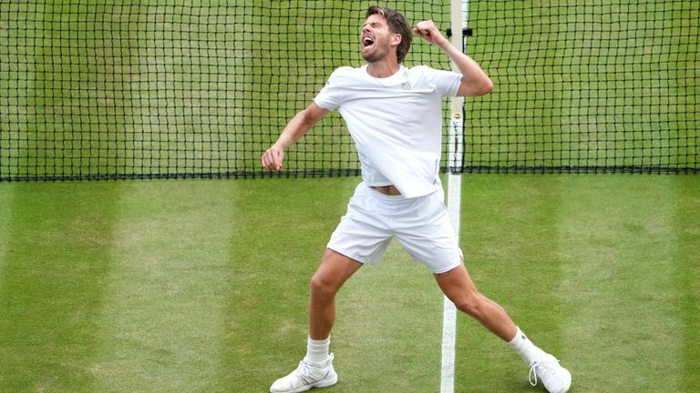 Norrie reached the quarter-finals of a Grand Slam for the first time in his career