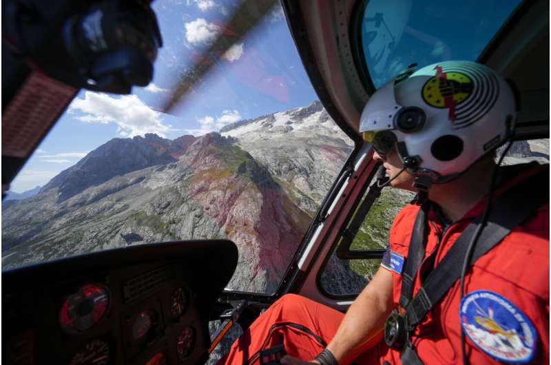 Warming world creates hazard for Alpine glaciers