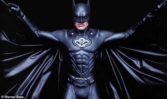 Infamous nipple Batsuit: Clooney and the nipple-enhanced Batsuit have been the punchline of jokes in the 25 years since Batman & Robin premiered in theaters in June 1997; Clooney is pictures as the Caped Crusader