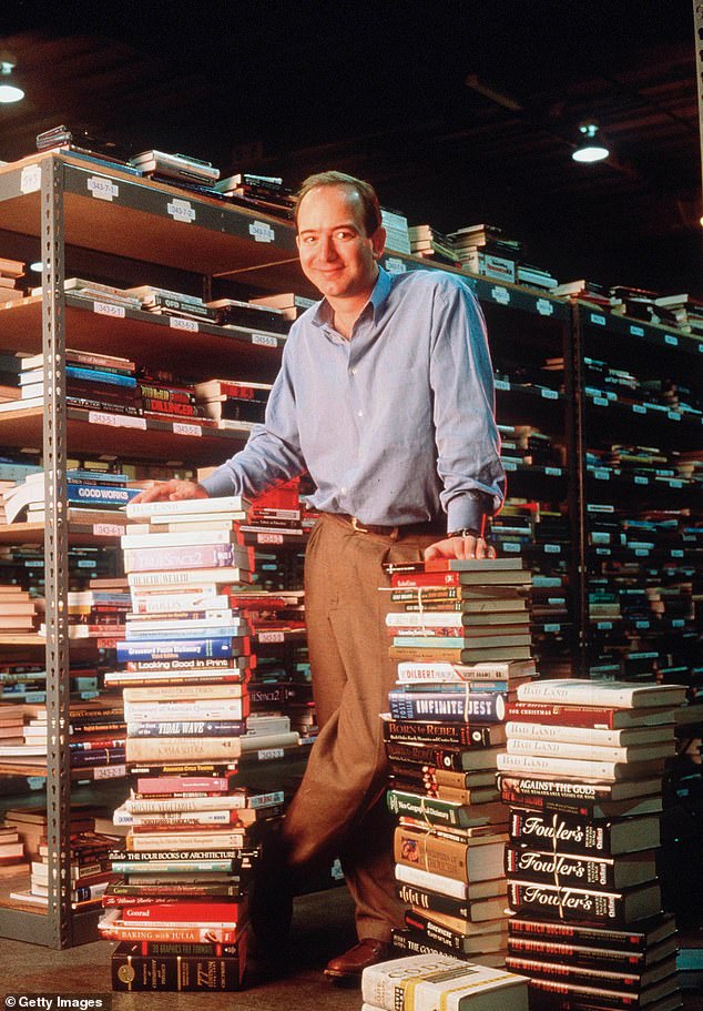 Bezos initially launched Amazon in 1994 as an online bookstore headquartered out of the garage of the Seattle home he was renting at the time