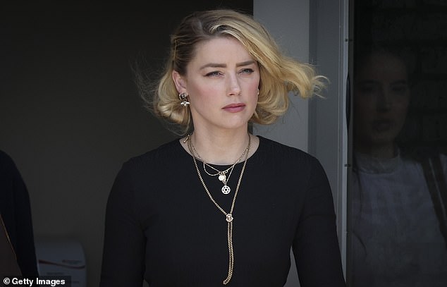 The donation comes after Depp sued his ex-wife Amber Heard, 36, for $50million over a 2018 piece she had written that alleged she was a victim of domestic abuse. The actress is pictured on June 1