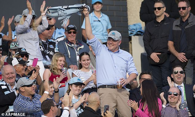 Former PM Morrison - a Cronulla Sharks fan - insists he has no interest in a job in rugby league