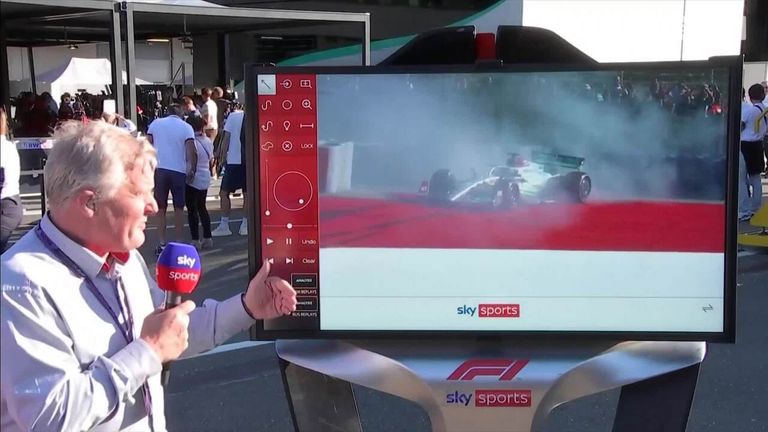 Johnny Herbert was at the SkyPad to analyse how the Mercedes pair of Lewis Hamilton and George Russell both crashed out of Q3 in Austria