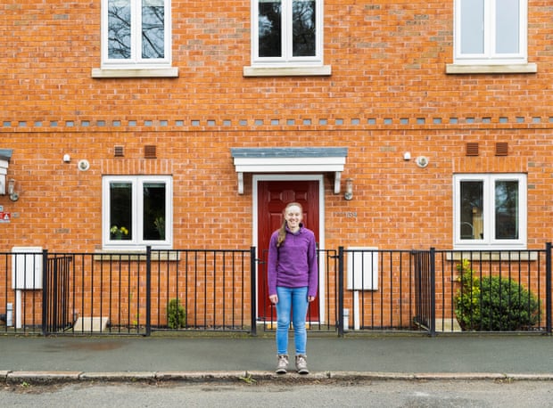 ... first-time buyer Charlotte Savory outside her new home in Loughborough