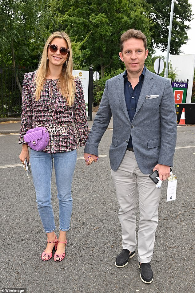 The former pop star looked chic in a Chanel blazer which sat close to her impressive figure