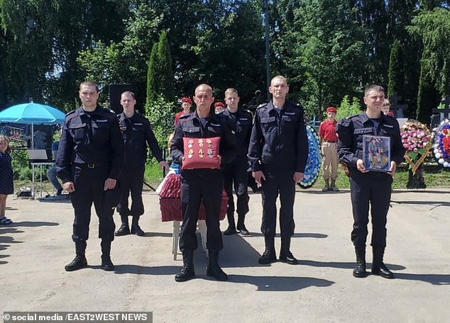 Lieutenant Colonel Moskvichev was the son of an heroic rescuer at the Chernobyl nuclear power plant after the 1986 explosion. He was buried with full military honours