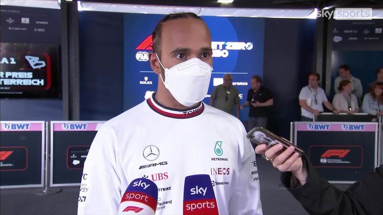 Lewis Hamilton felt there was nothing he could do to avoid hitting Pierre Gasly in the first lap of the Sprint.