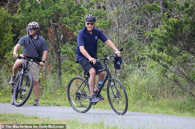 Meanwhile President Joe Biden is home at his beachside residence in Rehoboth Beach, Delaware