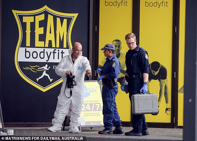 NSW Police was forced to postpone its June training course due to a lack of applicants and schedule conflicts. Pictured: Forensic police examine the scene of a shooting in Sydney