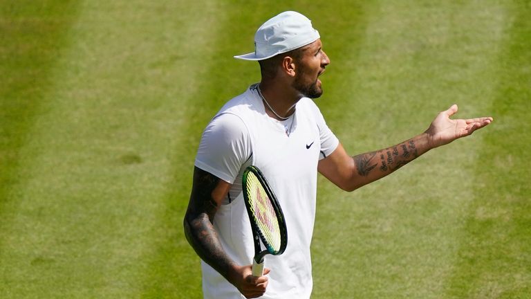 Kyrgios was clearly upset by a fan in the crowd and made his views clear to the chair umpire at a change of ends