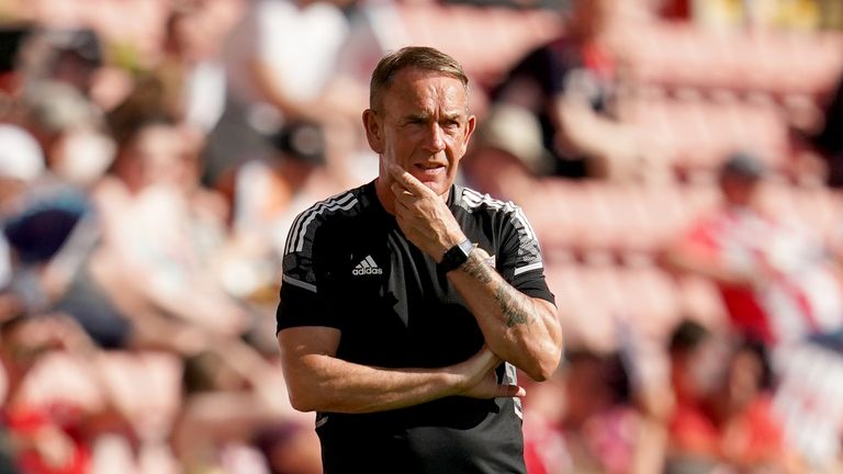 Northern Ireland manager Kenny Shiels looks on in anguish