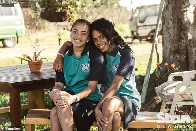 Black Snow also stars Molly Fatnowna (left) and Talijah Blackman-Corowa (right)