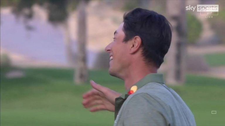 Viktor Hovland birdied the first hole of his playoff against Richard Bland to triumph at the Dubai Desert Classic earlier this year.