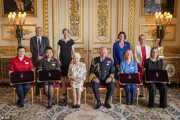 The George Cross, the highest honour after the Victoria Cross, was awarded to the NHS this afternoon to mark achievements in fighting the pandemic