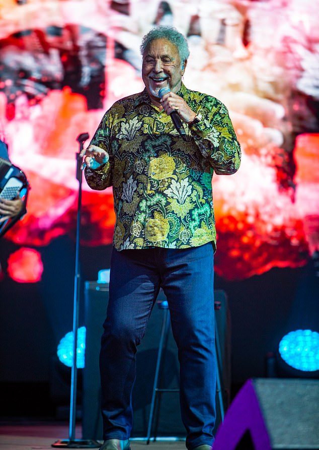 Busy: On Friday, Sir Tom took to the stage at Henley Festival and then went on to perform in Norfolk and Halifax over the weekend, before heading to Budapest as part of his tour