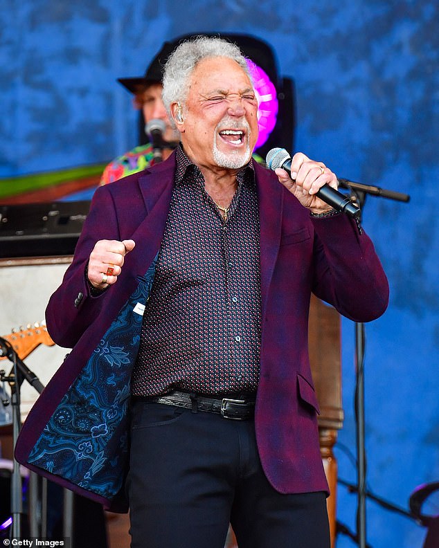 Health: In 2017, Sir Tom (pictured in May 2019) was forced to postpone his 21-date US tour until the following year after doctors' orders