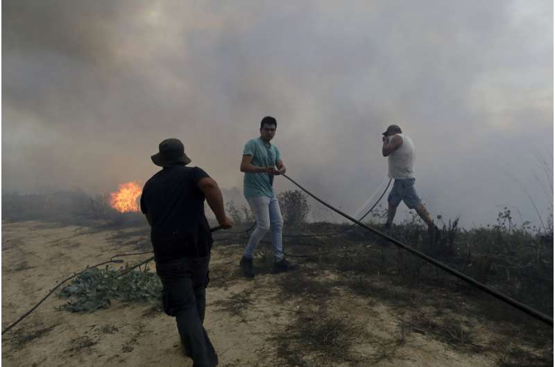 Spate of wildfires scorches parts of Europe amid heat wave