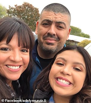 Slain Robb Elementary School teacher Eva Mireles, 44, with her husband Ruben Ruiz, 43, an officer in the Uvalde School District and their daughter Analynn Ruiz