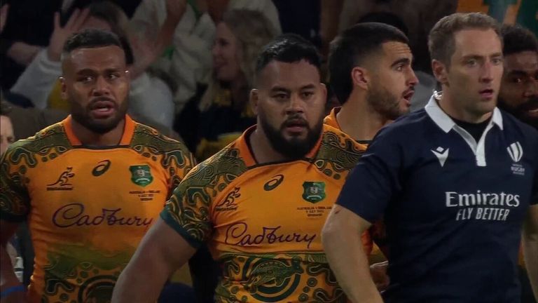 Taniela Tupou got a try towards the end of the first half to keep Australia in the game