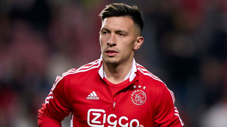 Lisandro Martinez has made 120 appearances for Ajax, scoring six goals