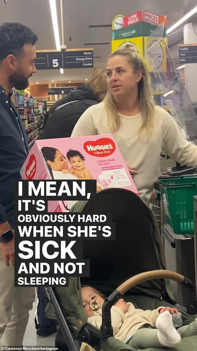 The former Married At First Sight star chose a random shopper and offered to pay for their groceries in a video shared to Instagram