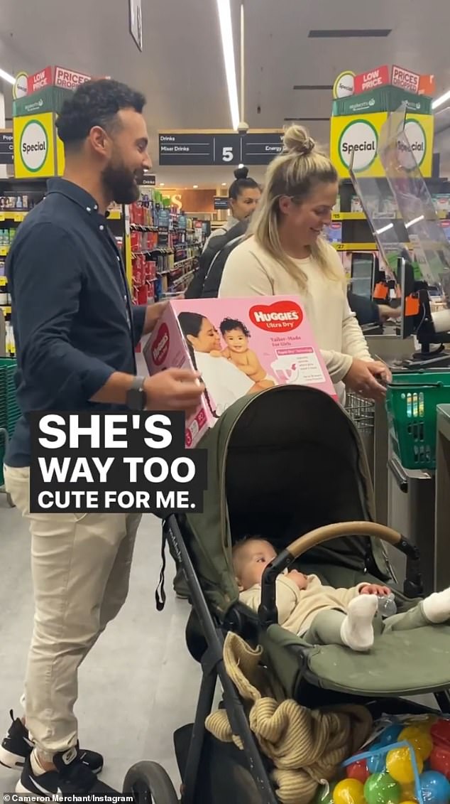 The 38-year-old picked a young mother with a seven-month-old baby in a pram, and paid the bill for her weekly shop